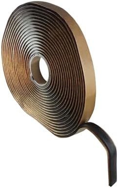 WRS 3/16" x 1/2" Double Sided Butyl Tape, 25 Ft, Black, for Windows & Doors | Creates a Waterproof, Mess Free Seal; Great for RVs, Automotive, Roofing & Joint Sealing; Rubber Adhesive; Sold Individually