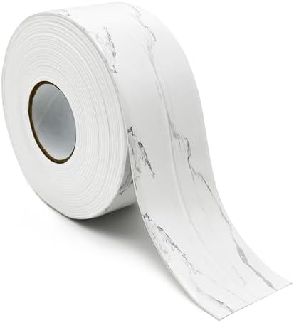 UIOCSSC Caulk Tape Strip, 1.5" x 10.5Ft Self Adhesive Bath & Kitchen Sealant Strip, PVC Waterproof Sealing Tape for Bathtub Toilet Bathroom Shower Kitchen Sink