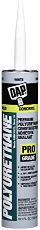 DAP Polyurethane Premium Construction Adhesive Sealant, White, 10.1 Oz (7079818810)