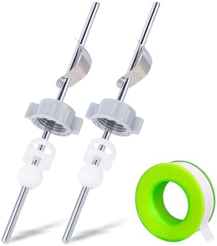 Lavatory Pop-Up Center Piece Assembly,Pop-Up Drain Repair Kit,Fits Most Popular Brands,Replacement Bathroom Sink Pivot Rod,15MM Ball, Chrome（2PCS）