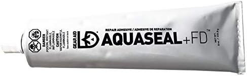 GEAR AID Aquaseal FD Flexible Durable Repair Adhesive for Fixing Tears and Holes in Waders, Wetsuits, PVC Inflatables, Vinyl and Outdoor Gear, Dries Clear, 8 oz