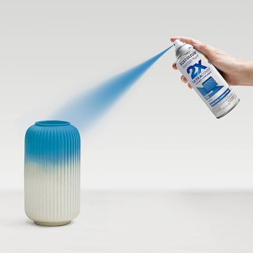 Rust-Oleum 334080 Painter's Touch 2X Ultra Cover Spray Paint, 12 oz, Satin Wildflower Blue (Pack of 4)