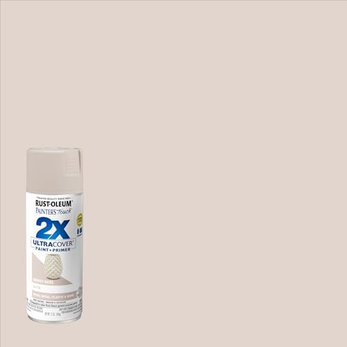 Rust-Oleum Painter's Touch 2X Ultra Cover Spray Paint, Satin Smokey Beige