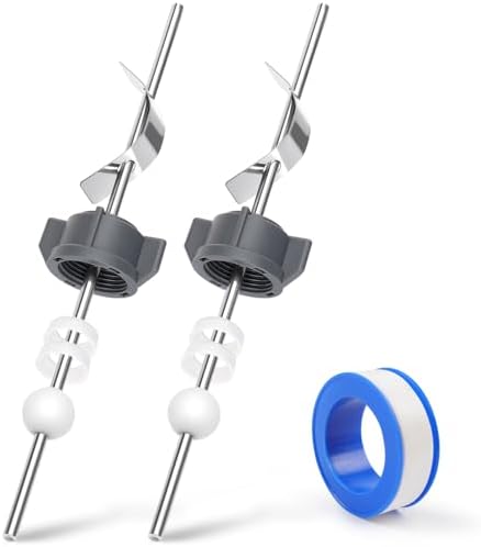2 Pcs Sink Pivot Rod Replacement, 15MM Ball, Pop Up Center Piece Assembly