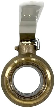 PROCURU 1-Pack 2-Inch (2") Press Copper Ball Valve, Heavy Duty Brass Body, Full Port, LF Certified Safe (3BP200-1P)