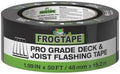 FrogTape Pro Grade Deck and Joist Flashing Tape - 2 Inch Width (1.89 in. x 50 ft) - All Weather & UV Resistant Linerless Tape for Decking, Wood, Beams with Advanced Acrylic Adhesive - 13 mils - Black