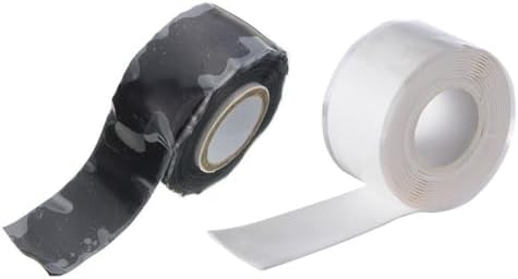 Waterproof Silicone Tape for Plumbing and Electrical Repairs Self Fusing Seal for Coaxial Cables and Hose Leaks (white)