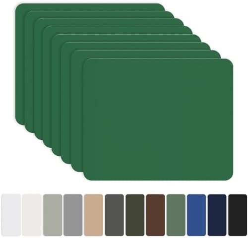 OAZ 8 Pieces 7.87 x 5.9 inch Nylon Repair Patches Nylon Fabric Patch Self-Adhesive Fabric Repair Tape Waterproof Lightweight Outdoor Gear Patch Kit for Down Jacket Clothing Tent Bag (Forest Green)