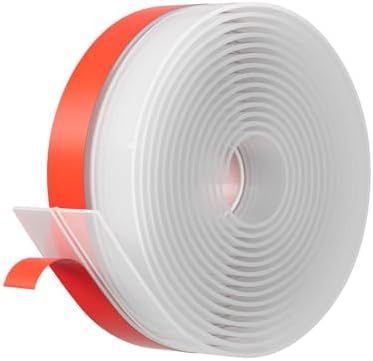 Best Door Weather Stripping Extra Thick 2mm Door Draft Stopper Silicone Seal Strip, Draft Seal Tape for Doors Windows and Shower Glass Gap 2 Inch(W) x 20 FT(L)