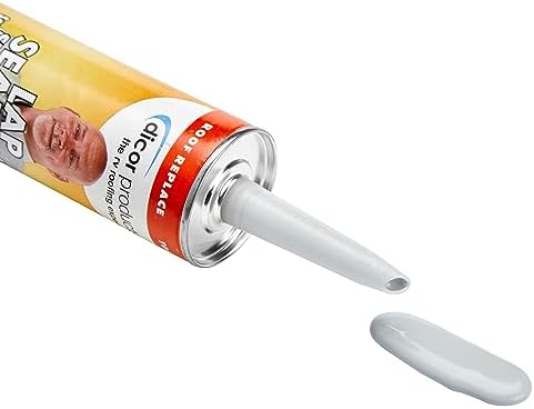 Dicor 501LSG-1 HAPS-Free Self-Leveling Lap Sealant for horizontal surfaces - 10.3 Oz, Grey, Secure, Ideal for RV Roofing, Maintenance, Repair, Appliance Application