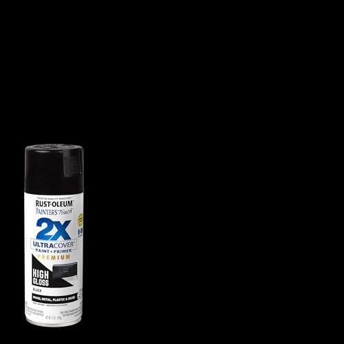 Rust-Oleum Painter's Touch 2X Ultra Cover Spray Paint, High Gloss Black
