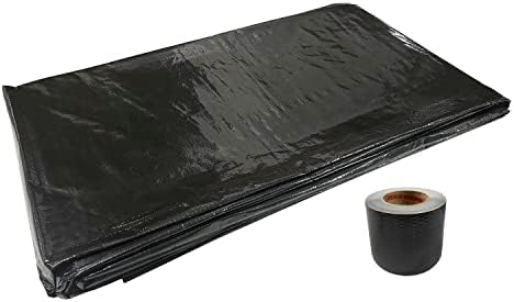 A.A 14' Wide Underbelly/Belly Bottom Kits with Flex Mend Tape for RVs and Campers | Belly Bottom Kits for Mobile Homes with FlexMend Tape (20')