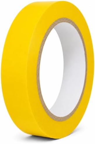GGR Supplies CVT-536 Yellow Vinyl Floor Marking Tape, 1 x 36 Yards | Dance Floor Tape; Gym Lane Marking; Vehicle and Boat Pinstriping; Write-On Color Coding; Conformable, Water and Oil Resistant