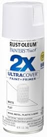 Rust-Oleum Painter's Touch 2X Ultra Cover Spray Paint, Flat White