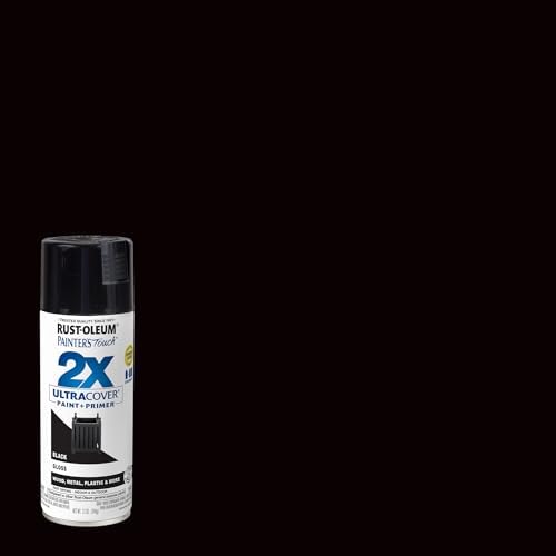 Rust-Oleum Painter's Touch 2X Ultra Cover Spray Paint, Gloss Black