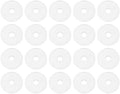 PATIKIL M8 Silicone Flat Washer, 20 Pcs 8mm ID 25mm OD 2mm Thick Plain Washer Grommets O-Ring Sealing Gasket Spacer for Faucet Pipe Water Hose Shower Door Handles, White