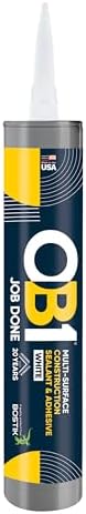 OB1 Universal Caulk Sealant & Adhesive White 10.1oz - 1 Cartridge