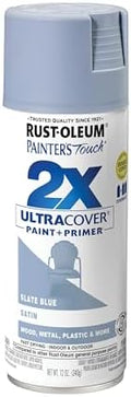 Rust-Oleum Painter's Touch 2X Ultra Cover Spray Paint, Satin Slate Blue