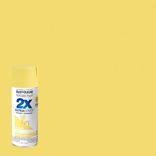 Rust-Oleum 263148 Satin Lemon Grass Painters Touch 2X Spray Paint, 12 oz., Aerosol Can (Pack of 6)