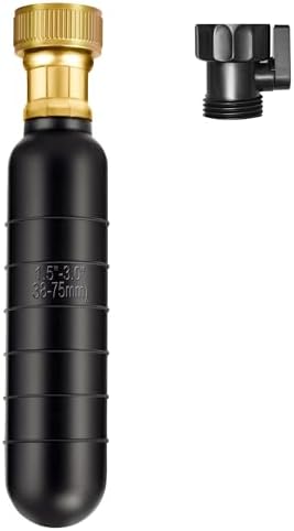 Drain Bladder Unclogger fits 1.5"to3" Pipes.& 3/4" Garden Hose Shut Off Valve,Drain Cleaning Bladder Unclogs Clogs in Kitchen Sinks, Bathtubs and Swimming Pool Pipes Through High-Pressure Water Flow
