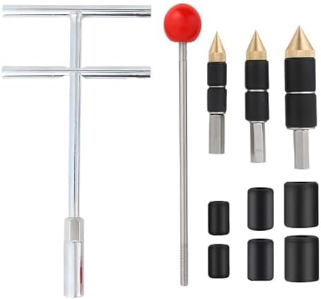 Pipe Water Stopper Kit, Hot Melt Water Stop Needles for Pipe Line Repair, Plumbing Tool with T Wrench and Rubber Sleeves for Home Renovation and Building Maintenance