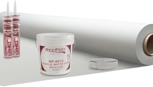 RecPro RV Rubber Roof Kit 8.5' Wide 5 ft