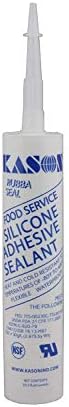 Kason 3700 Series Rubbaseal Silicone Sealant, Clear 10.3 oz. Tube, 63700000001