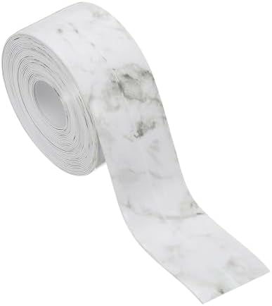 PATIKIL Caulk Tape Waterproof Self Adhesive, PVC Toilet Caulking Sealant Strip Bathtub Caulk Sealing Strip Tape for Bathroom Kitchen Countertop, Slate Stone Pattern (1.5 Inch x 16.4 Ft)