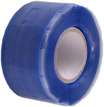 Self Fusing Silicone Tape Waterproof Self Fusing Strip Repair Tape Leakproof Pipe Seal Tape Silicone Material Suitable for Plumbin, Blue