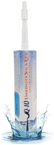 Nano Q10 Underwater Seal & Lock - Leak and Crack Repair Without Emptying The Pool, Reservoir, or Tank. Eco-Friendly Under Water Adhesive, Stays Flexible, Waterproof, and Chlorine Resistant (10.5 Oz)
