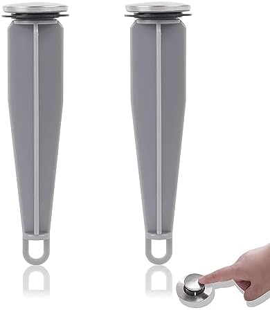 (2-Pack) Calvana Bathroom Sink Pop-Up Stoppers, Compatible with Moen 88994, Not Universal, Fits Drains with Holes Less Than 1.21", Overall Height 4.87", Outer Diameter 1.21", Chrome Finish
