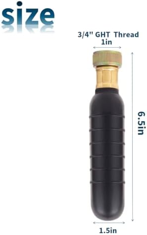 Drain Bladder Unclogger fits 1.5"to3" Pipes.& 3/4" Garden Hose Shut Off Valve,Drain Cleaning Bladder Unclogs Clogs in Kitchen Sinks, Bathtubs and Swimming Pool Pipes Through High-Pressure Water Flow