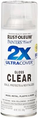 Rust-Oleum Painter's Touch 2X Ultra Cover Spray Paint, Gloss Clear