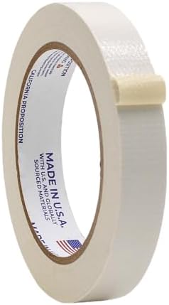 WOD DTC10 Advanced Strength Industrial Grade White Duct Tape, 3/4 inch x 60 ft. Waterproof, UV Resistant For Crafts & Home Improvement