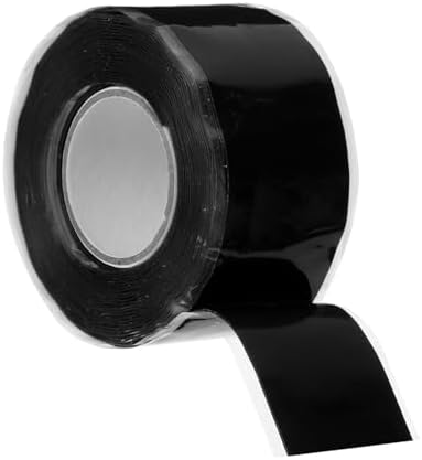 PATIKIL Self-Fusing Silicone Tape 1" x 10', Waterproof Hose Repair Tape Soft Strip for Plumbing Stop Leak Seal Tape Water Pipe, Black