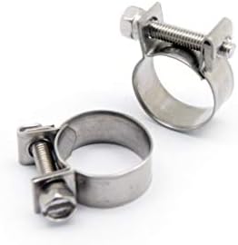 Autobahn88 Stainless Steel Mini Hose Clamp for Fuel Pipe Tube Plumbing 6-8mm (0.24-0.31") (Pack of 10)