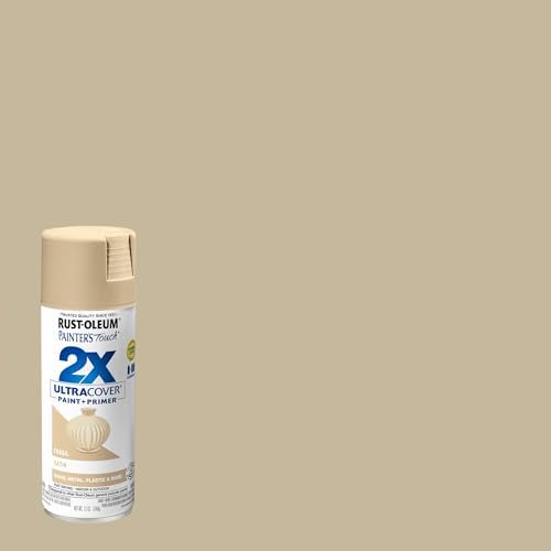 Rust-Oleum Painter's Touch 2X Ultra Cover Spray Paint, Satin Fossil