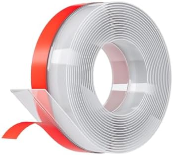 Door Weather Stripping, Silicone Door Seal Strip Sealing Tape, Door Draft Stopper Adhesive Seal Tape for Doors Windows &Shower Glass Door Gaps (Thickness Upgrade)