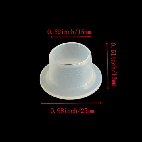 100 Pcs Silicone Faucet Sealing Gasket, White Faucet Valve Leak Proof Plug for Faucet Valve Pipe
