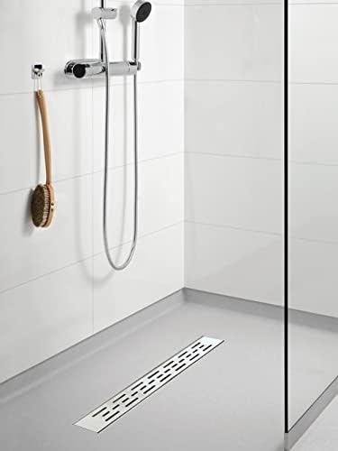 32 Inch Linear Shower Drain, Brushed 304 Stainless Steel