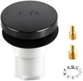 1 Sets Tub Stopper Bathtub Drain Stopper with 3/8'' and 5/16'' Thread Studs Adapter, Bathroom Tub Drain Stopper Compatible with K-1068204 (Matte Black Cover)