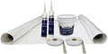 EPDM Kit | 8.5ft Wide X 5ft Long | RV Rubber Roof Kit | RV Camper Trailer Rubber Roof Repair | Membrane Glue and Caulk