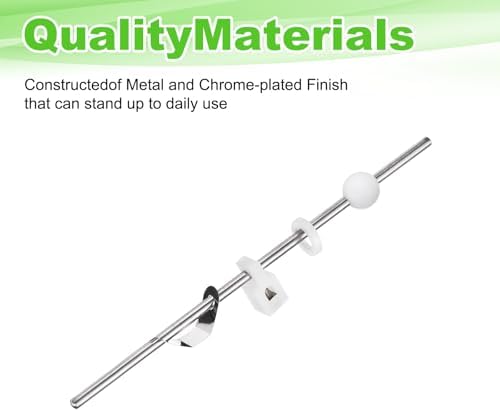 uxcell Lavatory Sink Drain Repair Kit, 304 Stainless Steel Center Ball Rods for Replacement Bathroom Sink Pivot Rod, 20cm Rod/17mm Ball