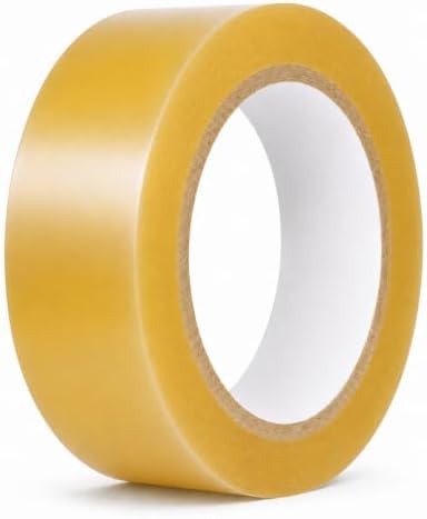 GGR Supplies CVT-536 Clear Vinyl Floor Marking Tape, 1.5 x 36 Yards | Dance Floor Tape; Gym Lane Marking; Vehicle and Boat Pinstriping; Write-On Color Coding; Conformable, Water and Oil Resistant