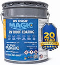 Best RV Roof Sealant for RV Roof Repair – Protects Your Roof from Water Leaks | One Coat Application, No Primer Needed | UV Resistant | 5 Gallon Pail |Covers 250 Sq. Ft.
