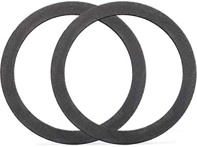 KONE Strainer Gasket Seal Ring, 2 Pack Foam Gray Washer Fits for 3-1/2 Inch Kitchen Sink Drain No Need Plumber Putty