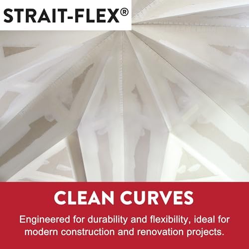 Drywall Tape – Arch-Flex Corner Bead for Drywall Repair – Flexible Composite Roll for Curved Corners – Fits Arched Windows, Vaults, Ducts – 3-1/4" x 50'