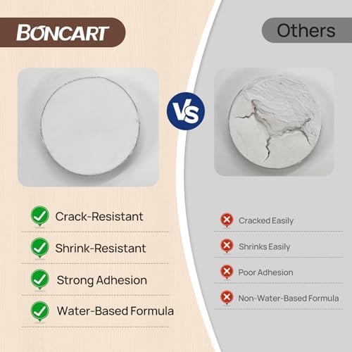 Boncart Wood Filler, 6.15 oz Paintable Wood Putty