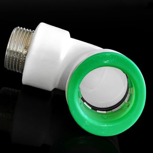 PVC Self-Adhesive Male Threaded Elbow, Plastic Quick-Connect Water Pipe Repair Fitting 20mm to 32mm with 1/2" to 1" Threads