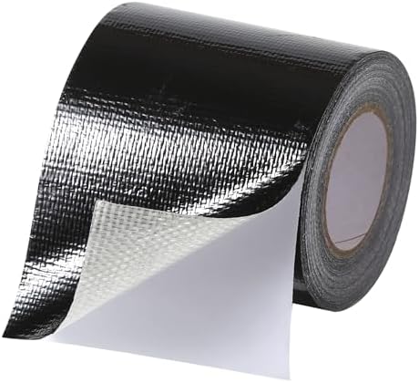 RV Awning Repair Tape: 3" x 30FT Black Fabric Heavy Duty Waterproof Patch Kit for Sail Tent Boat Cover Outdoor Repair
